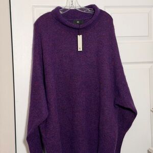 Banana Republic Purple Turtleneck Sweater